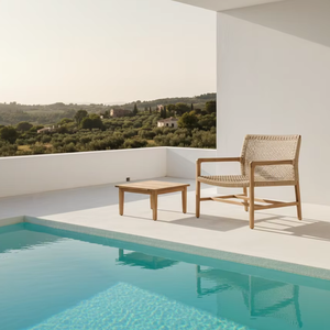 Silla de comedor de lujo Chico para exteriores, de madera maciza de teca, muebles de patio y jardín, silla de comedor de madera hecha a mano - Product Image 4