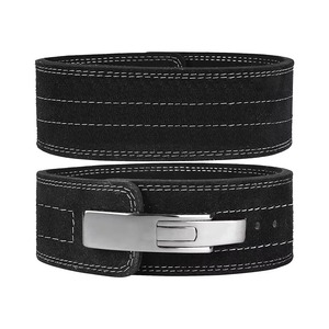 Ceinture de fitness personnalisée pour hommes, en cuir respirant, avec support dorsal pour squats, haltérophilie et powerlifting - Product Image 1