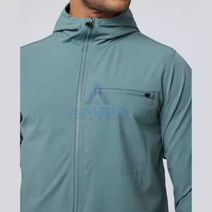 Sweat à capuche pour homme en tissu polaire de haute qualité, effet délavé à l'acide et effet soleil, coupe oversize, pour l'automne - Product Image 4
