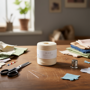 Bobine de cordon en coton Ilan 2 mm 400 g environ pour la couture et l'artisanat - Product Image 2