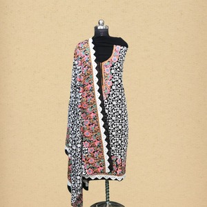 Nouvelle collection de créateurs, salwar kameez en faux georgette avec broderie, ensemble de fête entièrement cousu, prêt à porter, séchage rapide, toutes saisons - Product Image 5