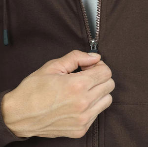 Sudadera con Capucha para Hombre de Algodón Jersey de Alta Calidad con Cremallera, Logotipo Personalizado, Impresión Serigrafiada, Oversize, Negra, Lisa, Lavada, Ecológica - Product Image 6