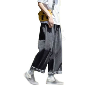 Pantalones Vaqueros Holgados para Hombre, de Algodón, Lavados, Transpirables - Product Image 4