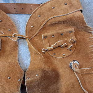 Horse <b>Riding</b> Suede Leather <b>Chaps</b> High Quality Durable Material Washed Men's Leather <b>Chaps</b> Wholesale Best Price With Custom Logo - Product Image 3