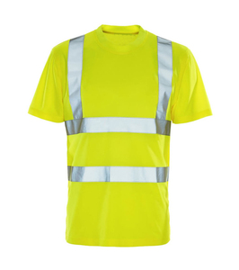 Polo de travail de sécurité de classe 2 en toile de coton avec logo personnalisé, haute visibilité, réfléchissant, imperméable - Product Image 4