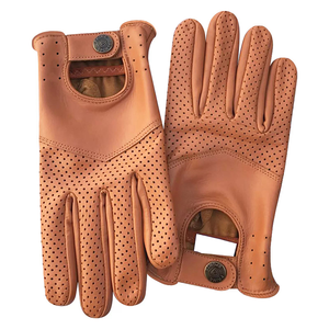 Gants de conduite respirants doublés de soie, qualité supérieure, prix raisonnables, pour hommes, compatibles écran tactile, en cuir, écologiques - Product Image 5