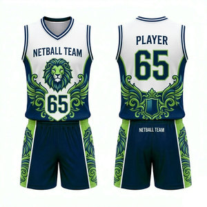 Tenues de netball personnalisées 100% polyester respirant, uniformes de netball pour femmes avec sublimation intégrale, option grande taille pour filles - Product Image 1