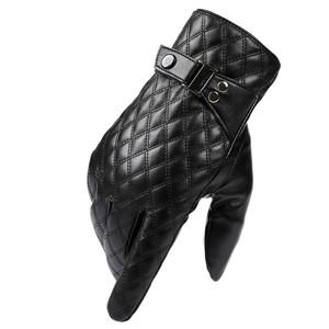 Gants en cuir chauds d'hiver personnalisés fabriqués en usine, à la mode et très demandés, en vente - Product Image 1