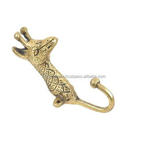 Antique Handicraft <b>Wall</b> Decor Golden Brass Jacket Hanger Design Cloths Hook Can Be Used <b>For</b> Home Decor Or As A <b>Wall</b> Hanging - Product Image 2