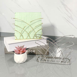 Elegante Servilletero de Metal Rectangular Reutilizable, Decoración de Mesa para el Hogar, Acabado Plateado - Product Image 5