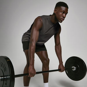 Camiseta sin mangas 100% algodón para hombre, chaleco informal de verano, transpirable, para gimnasio, entrenamiento, básica, lisa, sin mangas, venta al por mayor, OEM - Product Image 4