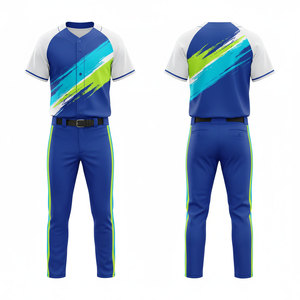 Men's Baseball Uniform Set Maroon Yellow Sublimated Print Full Sleeve Jersey Pants Moisture Wicking Regular Fit Geometric Print - Product Image 5