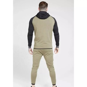 Conjunto Deportivo con Capucha para Hombre, Chaqueta y Pantalones Deportivos con Cierre Completo, Ligeros, Transpirables, de Poliéster y Algodón, Ropa Deportiva 2026 - Product Image 3