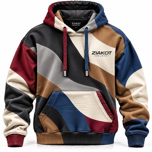 Wholsale Direct ZIAKOT INDUSTRY Custom Graphic Hoodie <b>Men</b> Oversized Pullover Sweatshirt Premium Heavyweight Fleece Hoodies - Product Image 6