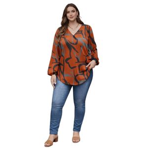 Top de Rayón Viscosa con Estampado Abstracto para Mujer, Blusa de Línea A, Kurta de Verano, Top con Cuello en V, Kurti Corto para Mujer - Product Image 1