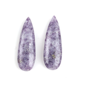 Qualité supérieure naturel violet lépidolite 10x30mm poire forme Briolette perles pierres précieuses en vrac bijoux à bricoler soi-même faisant des résultats fournisseur - Product Image 1