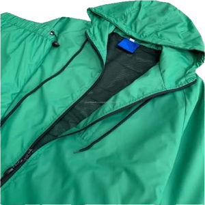 Chaqueta Cortavientos Impermeable Ligera de Poliéster y Nailon para Hombre, Conjunto de Chándal con Cremallera para Actividades al Aire Libre - Product Image 2