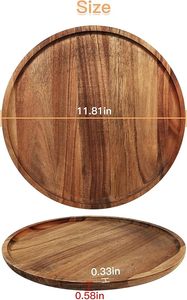 Plateau de service en bois fait main au design tendance et artistique pour la décoration moderne de la cuisine et de la table à manger - Product Image 6