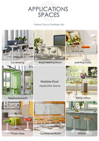 Chaise de bureau ergonomique à bascule et réglable en hauteur, antidérapante, pour conférence et table de bar, idéale pour le travail debout