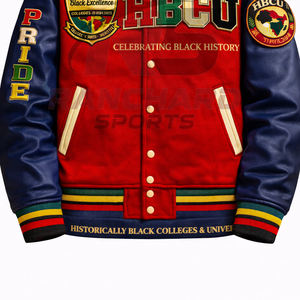 Chaqueta ligera para hombre estilo HBCU, cómoda y personalizada, chaqueta universitaria, chaqueta de colegio, chaqueta varsity hecha a medida. - Product Image 3