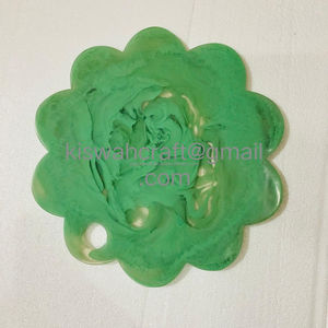 Tabla de cortar de cocina de resina con forma de estrella pequeña y elegante, tabla de quesos amarilla con patrón de textura de resina epoxi, apta para lavavajillas - Product Image 6