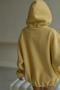 Sudadera Oversize Unisex con Hombros Caídos, de Alta Calidad, Sin Cordones, Lisa, de Forro Polar Grueso de Algodón y Poliéster, con Logotipo Personalizado OEM - Product Image 4