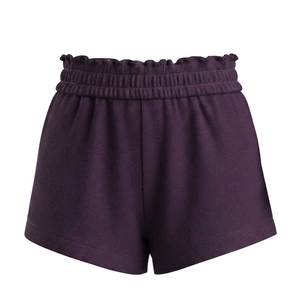 Shorts de Playa para Mujer, Cintura Media, Corte Holgado, Felpa de Poliéster/Algodón, Color Sólido, Lavado Desgastado, Antiarrugas, Secado Rápido, Transpirables - Product Image 4