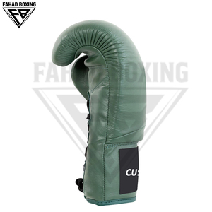 Fabriqué au Pakistan, se vend bien, avec logo personnalisé imprimé, créez votre propre design unique, gants de boxe en cuir de vachette véritable sur mesure. - Product Image 2