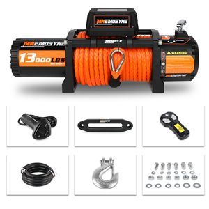 13000LBS elettrico verricello 12V corda sintetica per il traino di sabbia su camion rimorchio Jeep 4WD veicoli - Product Image 2