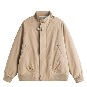 Blouson Bomber Décontracté Homme Hiver Chaud Brodé de Bonne Qualité, Veste Zippée Personnalisée Grande Taille pour le Travail - Product Image 2