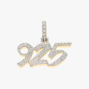 Colgante de Letra Unisex de Lujo Chapado en Rodio Plateado con Moissanita Cultivada en Laboratorio, Corte Brillante, Personalizado, Estilo Hip-Hop - Product Image 5