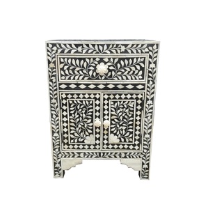 Natural Crafts Bone Inlay Cabinet Price Hot Selling Antique Vintage Modern 2-Drawer Bone Inlay Cabinet Space Saving -Friendly - Product Image 1