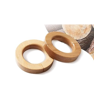 Wood Curtain <b>Tieback</b> Clip Ring Living Room Houseware Smart Home Decorating Wooden Curtain <b>Tieback</b> Curtain Hooks - Product Image 1