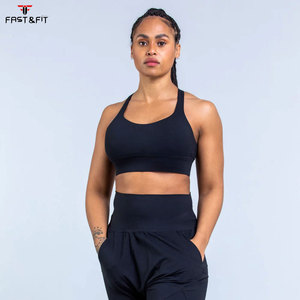 Soutien-gorge de sport sans couture personnalisable pour femme, grande taille, respirant, séchage rapide, fitness, gym, spandex, léger, maintien élevé - Product Image 1