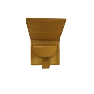 Cartera WRIZA Mustard de cuero de cabra premium WI185, diseño delgado, duradero y hecho a mano para uso diario y como regalo - Product Image 6