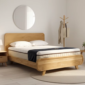 Base de Cama Convertible Salzburg de Madera de Teca Sólida, Muebles Minimalistas para Dormitorio, para Proyectos Personalizados de Hoteles y Apartamentos, Tamaño Queen/King - Product Image 2