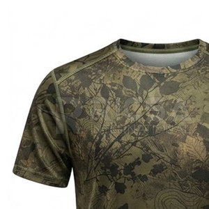 เสื้อยืดล่าสัตว์ฤดูหนาวพรีเมียมสำหรับผู้ใหญ่ ระบายอากาศได้ดี แขนสั้น สำหรับกิจกรรมกลางแจ้ง ผ้าฝ้าย 100% น้ำหนักเบา พิมพ์ลายตามสั่ง คุณภาพสูง - Product Image 6