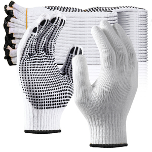 Guantes de Piel de Cabra Negra de Una Sola Cara, Anticorte, Antideslizantes, Ignífugos, con Puntos, Diseño Personalizado de Invierno, Unisex para Trabajo/Ciudad - Product Image 6