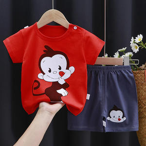 Conjunto de Ropa de Verano 2025 para Niños, Camiseta de Manga Corta con Estampado Informal y Pantalones Cortos, Traje para Bebés Niños y Niñas - Product Image 6