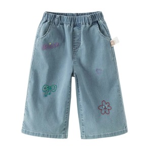 Jeans de Mezclilla Casuales para Niñas, Corte Recto, Diseño Ligero y Cómodo, Proveedor de Bangladesh, Venta al Por Mayor - Product Image 1