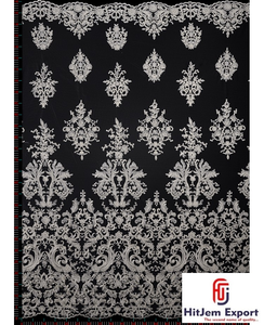 Tissu occultant élégant en coton brodé pour robes de mariée, robes de soirée, sacs et housses - Fabricant OEM ODM pour garçons et filles - Product Image 5