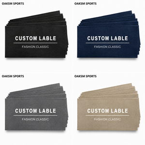 Étiquettes tissées damassées personnalisées avec logo, prix d'usine en gros, étiquettes de col pour vêtements, étiquettes principales en tissu haute densité, étiquettes de taille et de lavage - Product Image 1