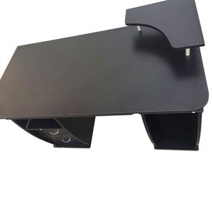 Scrivania per Computer Nera in Melamina Integrata RT con Cassetti - Product Image 4