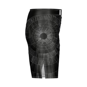 Shorts MMA de haute qualité, légers, à motif géométrique noir, séchage rapide, respirants, évacuant l'humidité, vêtements d'arts martiaux - Product Image 4