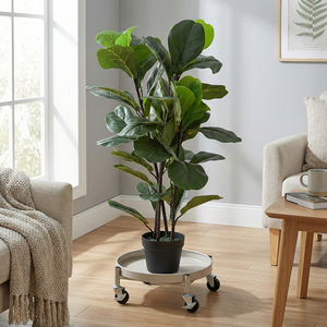 Soporte Multifuncional para Plantas de Hierro con Cuatro Niveles, Duradero y Móvil para Sala de Estar - Product Image 2