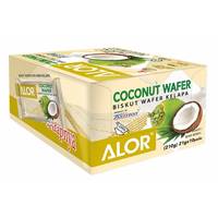 ALOR HALAL Biscuits gaufrettes crémeux au sucre de coco, emballés individuellement, sachet de fruits lyophilisés croustillants, faibles en glucides et en sel
