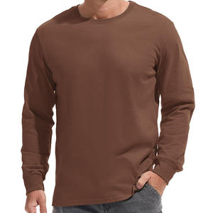 Camisetas de Manga Larga Personalizadas al por Mayor, Camisetas de Algodón de Manga Larga, Ropa Casual de Manga Larga para Hombre al por Mayor - Product Image 4