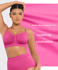 Ensemble de yoga 3 pièces pour femme : soutien-gorge de sport en spandex/nylon à col en V et coutures frontales, coupe ajustée, anti-transpiration, et leggings taille haute - Product Image 4