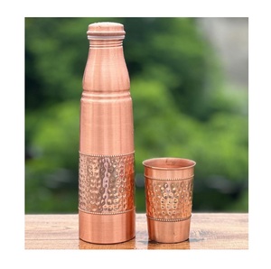 Premium Pure <b>Copper</b> Water <b>Bottle</b> Ayurvedic <b>Copper</b> <b>Bottle</b> For Healthy Living Daily <b>Drinking</b> Home Office Travel Gym Reusable - Product Image 5