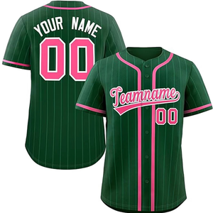 Custom pinstripe baseball team Quick dry breathable <b>shirt</b> Pinstripe name and number jersey - Product Image 6